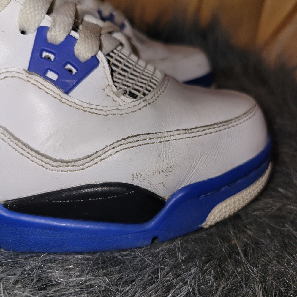 Jordan Kids Sneakers White Blue Black - Picture 2 of 14